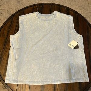 Ana Light Blue Sleeveless Shirt